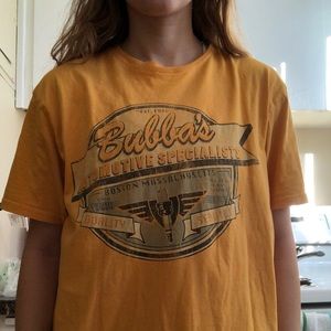 Thrifted large yellow/orange graphic tee